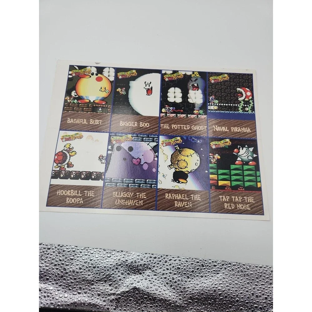 Yoshi’s Island Nintendo Power Trading Cards Set Of 8 Super Mario World 2 Uncut